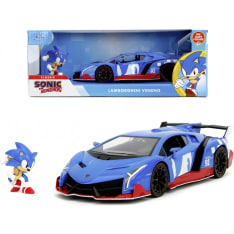 Jada Sonic Lamborghini Veneno 1:24 keräilyajoneuvo