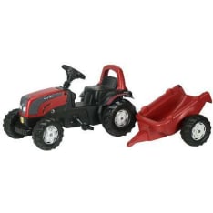 Rolly Kid Valtra polkutraktori ja peräkärry