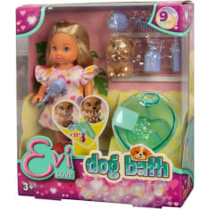 Evi Love Dog Bath muotinukke ja koira