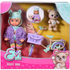 Evi Love Teddy Bike nukke, nalle ja polkupyörä