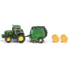 Siku John Deere 7530 traktori ja paalauskone