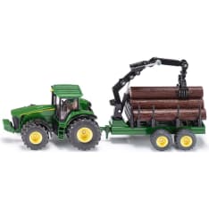 Siku 1:50 John Deere traktori ja tukkikärry