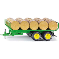 Siku 1:32 Trailer For Round Bales trailer with hay bales