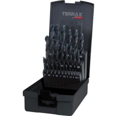 TERRAX HSS-R DIN338 25-os. 1-13mm metalliporanteräsarja