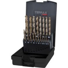 TERRAX HSS-Co5 DIN338 19-os. 1-10mm porasarja