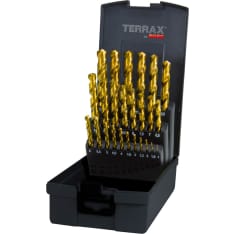TERRAX HSS-TiN DIN338 25-os. 1-13mm metalliporanteräsarja