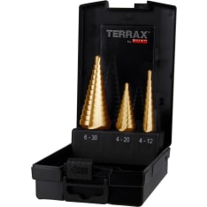 TERRAX HSS-TiN 4-12/4-20/4-30mm porrasporasarja