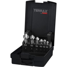 TERRAX HSS DIN335 6-os 6.3-20.5, kärkiupotinsarja