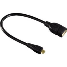 Hama A female-Micro B male 15 cm USB adapter