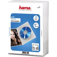 Hama DVD-Box Slim Transparent 10-pack kotelo