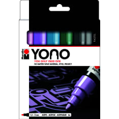 Marabu Yono Pastel 6 x1.5-3 mm akryylimaalitussisetti