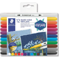 Staedtler Duo 12 textile markers