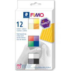 FIMO effect, assorted colours, 12x25 g/ 1 pack