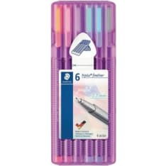 Staedtler Triplus Fineliner Pastel 6 fiber tip pen