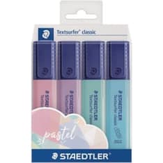 Staedtler Textsurfer Pastel 4 kpl korostuskynä