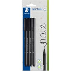 Staedtler Triplus 334 0,3mm musta kuitukärkikynä