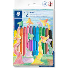 Noris Club Twister 12 pcs colored wax chalk