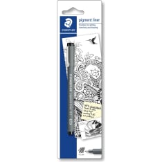 Staedtler Pigment Liner 0.5mm black fiber tip pen