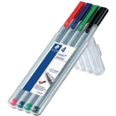 Staedtler Triplus Fineliner 4 kpl kuitukärkikynä
