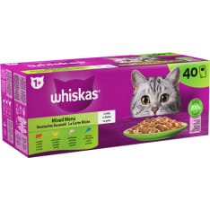 Whiskas 1+40x85 g Suosikit lajitelma hyytelössä