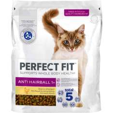 Perfect Fit 750g Antihairball 1+ Kanaa kissan kuivaruoka