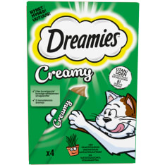 Dreamies Creamy Kissanminttu 4 x 10 g kissanherkku