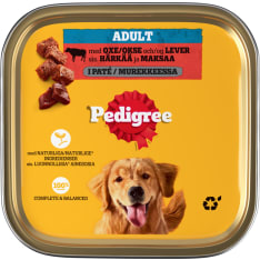 Pedigree Härkää ja maksaa 300 g koiran märkäruoka