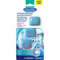 Dr. Beckmann 3x20 g astianpesukoneen puhdistustabletit