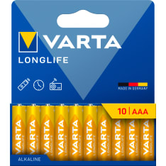 Varta Longlife AAA 10 kpl paristo
