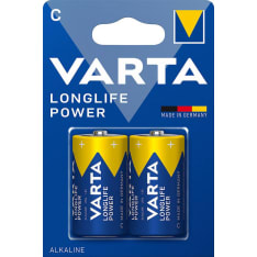 Varta Longlife C batteries, 2 pack