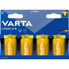 Varta Longlife D 4 batteries