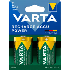 Varta Recharge Accu Power D 3000 mAh 2 pack