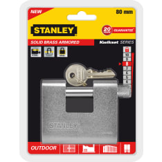 Stanley Solid Brass Armored 80 mm riippulukko