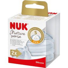 NUK Nature Sense 0-6 kk S 2 kpl silikoni pullotutti