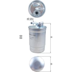 Knecht KL 554D Polttoainesuodatin