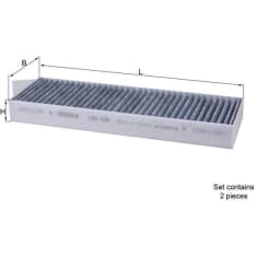 LAK 428/S Raitisilmasuodatin aktiivihiili