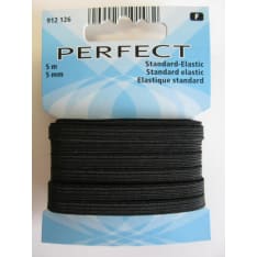 Perfect 5 mm musta 5 m kuminauha