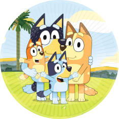 Bluey pahvilautanen 23 cm 8 kpl/pkt