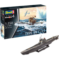 Revell German Submarine Type VII C/41 1:350 pienoismalli