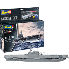 Revell Model Set USS Enterprise CV-6 1:1200 pienoismalli
