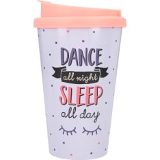 Depesche Dance All Night, Sleep All Day 3,5dl Take Away-muki