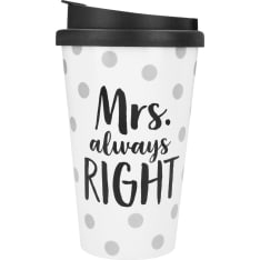 Depesche Mrs. Always Right 3,5dl Take Away-muki