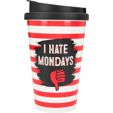 Depesche I Hate Mondays 3,5dl Take Away-muki