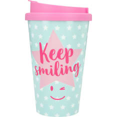 Depesche Keep Smiling 3,5dl Take Away-muki