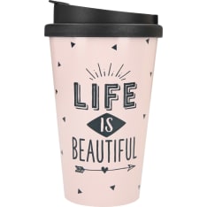 Depesche Life is Beautiful 3,5dl Take Away-muki