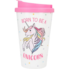 Depesche Born to be a Unicorn 3,5dl Take Away-muki