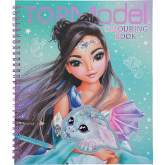 TOPModel Dragon Love coloring book with sequins