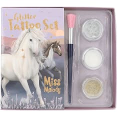 Miss Melody glitter tattoo set