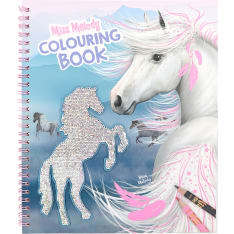 Miss Melody paljettihevonen värityskirja