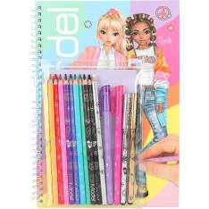 TOPModel Colouring Book with Pen Set